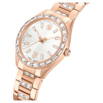 Matrix date watch Swiss Made, Metal bracelet, Rose gold tone, Rose gold-tone finish